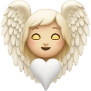 heart with angel wings sticker