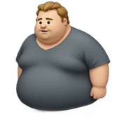 Fat guy sticker