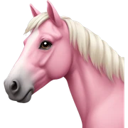 pink horse sticker