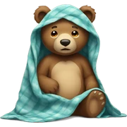 Gute Bear with blanket  sticker