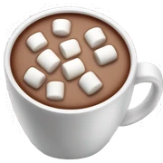 hot chocolate with marshmallows  sticker