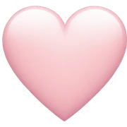 light pink heart sticker