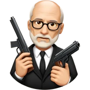 Spy with a gun sticker