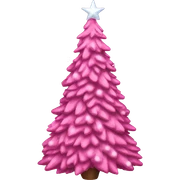 Pink Christmas tree  sticker