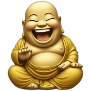 Laughing Buddha sticker