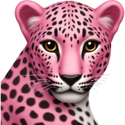 Leopard pink sticker