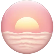 Light Pink rising sun sticker