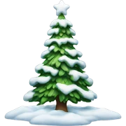 christmas tree with snow sticker