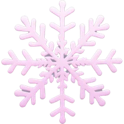pastel pink snowflake  sticker