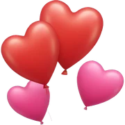 Balloon hearts sticker