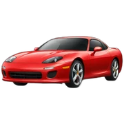 red sports car sticker