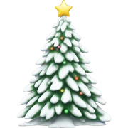 White christmas tree  sticker