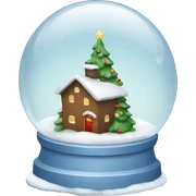 Christmas snowglobe sticker