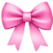 Pink bow  sticker