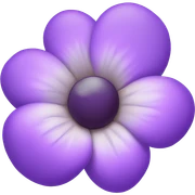 purple flower sticker