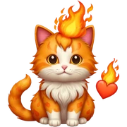 🐱❤️‍🔥 sticker