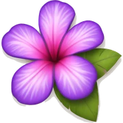 Hawaii flower pink and purple sticker