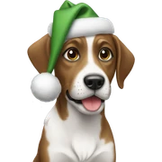 Christmas dog  sticker