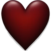 dark red heart sticker