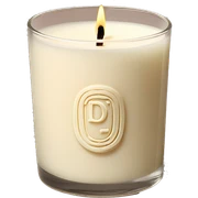 realistic cream coloured diptyque branded candle sticker