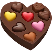 heart chocolate box sticker