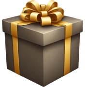 Christmas gift box sticker