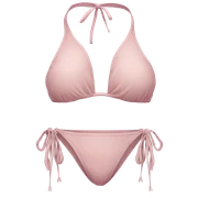 Soft pink bikini swimsuit sticker