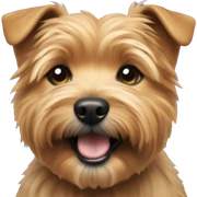 Norfolk terrier smiling sticker