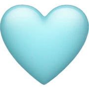 Light blue heart sticker