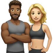 Couple that works out sticker