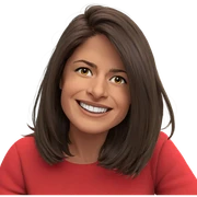 smiling girl with brown hair sticker