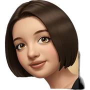 smiling girl with brown hair sticker