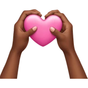Pink Heart in hands sticker