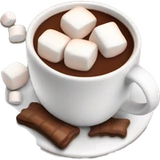 Hot chocolate with marshmallows  sticker