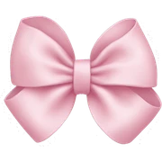 Light pink bow sticker