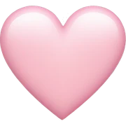 Light pink heart sticker