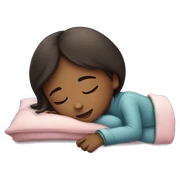 Sleep girl sticker