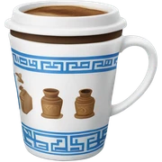 New York Greek coffee cup sticker