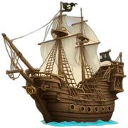 pirate ship sticker