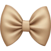 Beige bow sticker