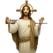 Cristo con cruz sticker