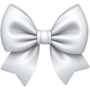 White bow sticker
