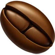 coffee bean sticker