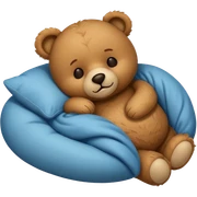 Sleeping teddy bear sticker