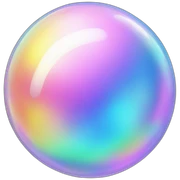 Bubble iridescent sticker