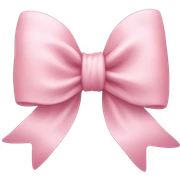 Light pink bow sticker