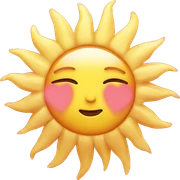 Sun with pink heart aesthetic  sticker