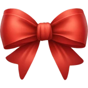 Red bow  sticker