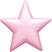 Pale pink star sparkle sticker