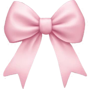 Light pink bow sticker